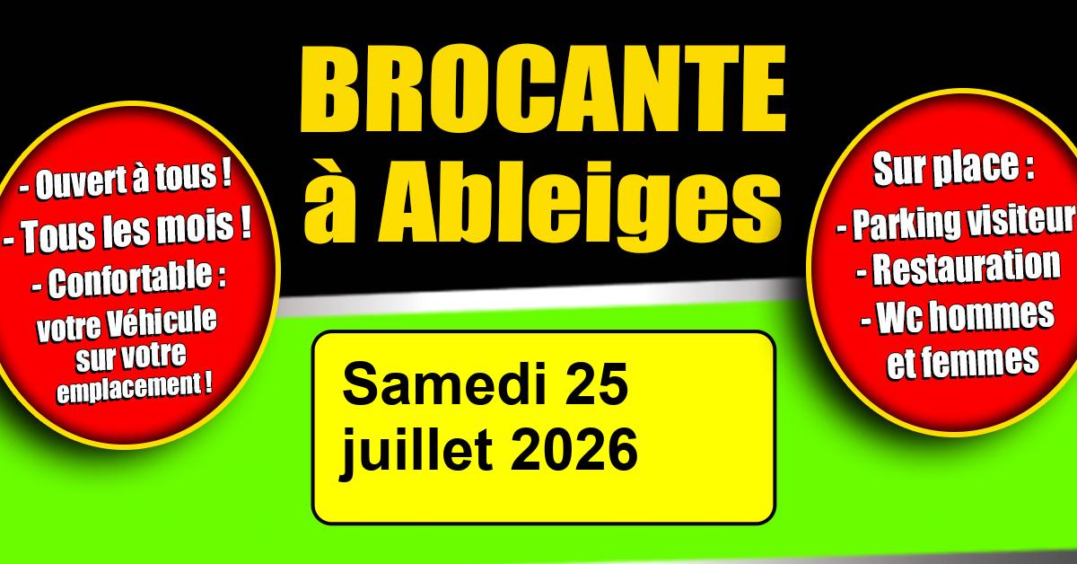Photo de la Brocante d'Ableiges du Samedi 25 juillet 2026 au Domaine d'Ableiges